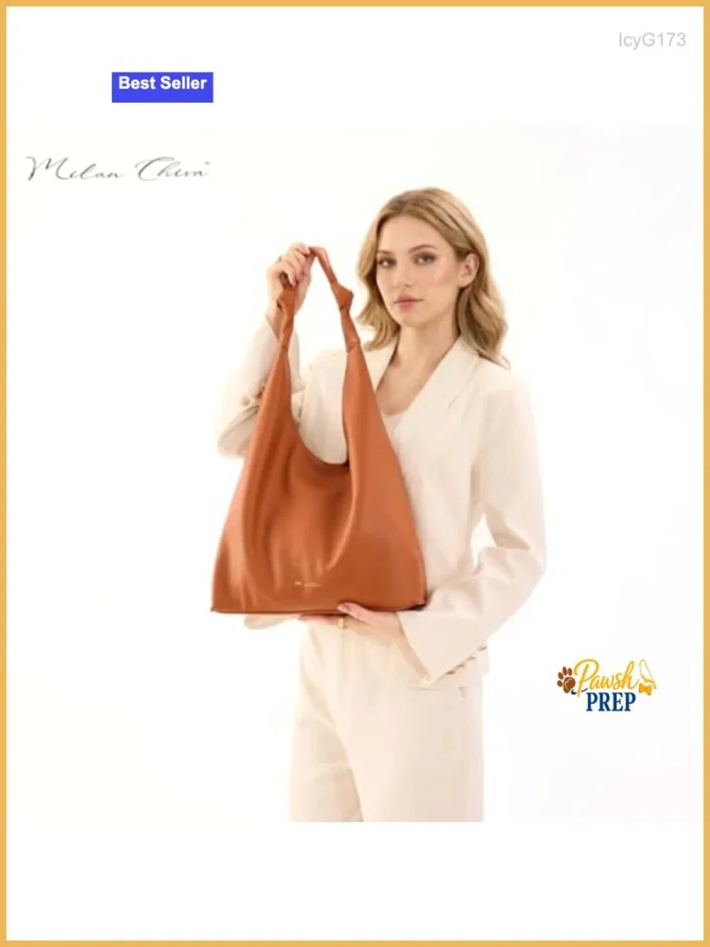 Elegant Soft Vegan Leather Hobo Tote Handbag Large Shoulder Purse